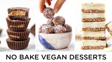 HEALTHY VEGAN NO BAKE DESSERTS ‣‣ easy to make!